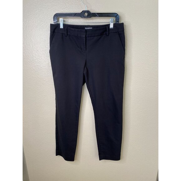 Express Columnist Women’s Black Skinny Ankle Dress Pants 6R Polyester Blend - Picture 2 of 7